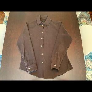 Giorgio Armani Black Label Men’s Brown Button Down
